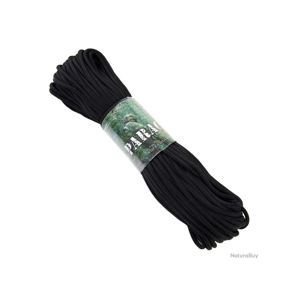 Paracord 3 mm 7 tråder 30 m (svart) - Image 2