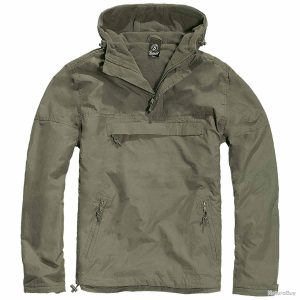 Brandit Windbreaker-jakke Olivengrønn