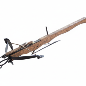 Dekorativ armbrøst 65 cm fra middelalderen i tre og metall