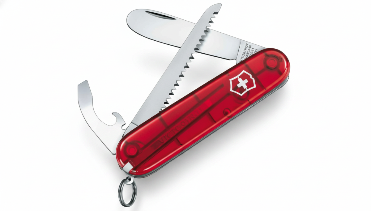 Sveitsisk lommekniv – My First Victorinox rød – 10 verktøy - Image 2